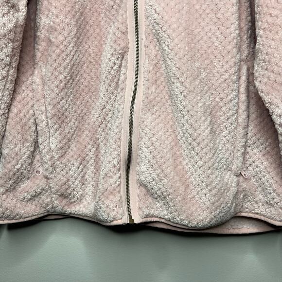 Columbia Fire Side Sherpa Full Zip Pink Fleece Jacket Women's XXL Fuzzy Soft - Picture 4 of 10